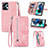 Leather Case Stands Flip Cover Holder S06D for Motorola Moto G23