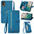 Leather Case Stands Flip Cover Holder S06D for Nokia C210