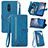 Leather Case Stands Flip Cover Holder S06D for Nokia C3