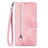 Leather Case Stands Flip Cover Holder S06D for OnePlus 10 Pro 5G Pink