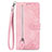 Leather Case Stands Flip Cover Holder S06D for OnePlus 11R 5G Pink