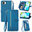 Leather Case Stands Flip Cover Holder S06D for Realme C30