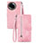Leather Case Stands Flip Cover Holder S06D for Realme V50 5G Pink