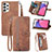 Leather Case Stands Flip Cover Holder S06D for Samsung Galaxy A33 5G