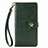 Leather Case Stands Flip Cover Holder S06D for Samsung Galaxy M80S Green