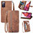 Leather Case Stands Flip Cover Holder S06D for Samsung Galaxy S20 FE (2022) 5G