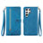 Leather Case Stands Flip Cover Holder S06D for Samsung Galaxy S23 Ultra 5G