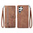 Leather Case Stands Flip Cover Holder S06D for Samsung Galaxy S23 Ultra 5G