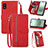 Leather Case Stands Flip Cover Holder S06D for Sharp Aquos wish3