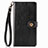 Leather Case Stands Flip Cover Holder S06D for Xiaomi Mi 10i 5G Black