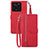 Leather Case Stands Flip Cover Holder S06D for Xiaomi Mi 13T 5G Red