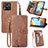 Leather Case Stands Flip Cover Holder S06D for Xiaomi Redmi 10 India