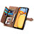 Leather Case Stands Flip Cover Holder S06D for Xiaomi Redmi 13C