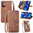 Leather Case Stands Flip Cover Holder S06D for Xiaomi Redmi Note 10 5G