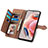 Leather Case Stands Flip Cover Holder S06D for Xiaomi Redmi Note 12 4G