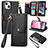 Leather Case Stands Flip Cover Holder S07D for Apple iPhone 13