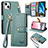 Leather Case Stands Flip Cover Holder S07D for Apple iPhone 13