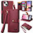 Leather Case Stands Flip Cover Holder S07D for Apple iPhone 13