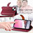 Leather Case Stands Flip Cover Holder S07D for Apple iPhone 13