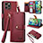 Leather Case Stands Flip Cover Holder S07D for Apple iPhone 14 Pro Max