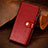 Leather Case Stands Flip Cover Holder S07D for Google Pixel 7a 5G Red