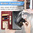 Leather Case Stands Flip Cover Holder S07D for Huawei Honor V40 5G