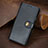 Leather Case Stands Flip Cover Holder S07D for Huawei Nova 8i Black