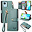 Leather Case Stands Flip Cover Holder S07D for Realme C30s