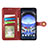 Leather Case Stands Flip Cover Holder S07D for Sharp Aquos R8