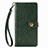 Leather Case Stands Flip Cover Holder S07D for Xiaomi Poco X3 NFC Green