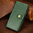 Leather Case Stands Flip Cover Holder S07D for Xiaomi Redmi Note 10 5G Green