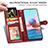 Leather Case Stands Flip Cover Holder S07D for Xiaomi Redmi Note 11 SE 5G