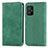 Leather Case Stands Flip Cover Holder S08D for Asus ZenFone 8 Mini Green