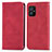 Leather Case Stands Flip Cover Holder S08D for Asus ZenFone 8 Mini Red