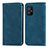 Leather Case Stands Flip Cover Holder S08D for Asus Zenfone 8 ZS590KS Blue