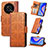 Leather Case Stands Flip Cover Holder S08D for Huawei Enjoy 50 Pro