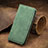 Leather Case Stands Flip Cover Holder S08D for Huawei Enjoy 50z Green