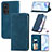 Leather Case Stands Flip Cover Holder S08D for Huawei Honor 50 5G