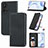 Leather Case Stands Flip Cover Holder S08D for Huawei Honor 50 Pro 5G