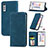 Leather Case Stands Flip Cover Holder S08D for LG Velvet 2 Pro