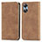 Leather Case Stands Flip Cover Holder S08D for Oppo A17