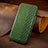Leather Case Stands Flip Cover Holder S08D for Samsung Galaxy S21 Plus 5G Green