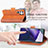 Leather Case Stands Flip Cover Holder S08D for Samsung Galaxy S23 Ultra 5G