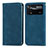 Leather Case Stands Flip Cover Holder S08D for Xiaomi Poco X4 Pro 5G Blue