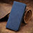 Leather Case Stands Flip Cover Holder S08D for Xiaomi Redmi 10 India Blue