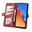 Leather Case Stands Flip Cover Holder S08D for Xiaomi Redmi 12 4G