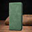 Leather Case Stands Flip Cover Holder S08D for Xiaomi Redmi 9 Prime India Green