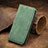 Leather Case Stands Flip Cover Holder S08D for Xiaomi Redmi K40S 5G Green