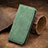 Leather Case Stands Flip Cover Holder S08D for Xiaomi Redmi K50i 5G Green