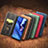 Leather Case Stands Flip Cover Holder S08D for Xiaomi Redmi Note 11 SE 5G